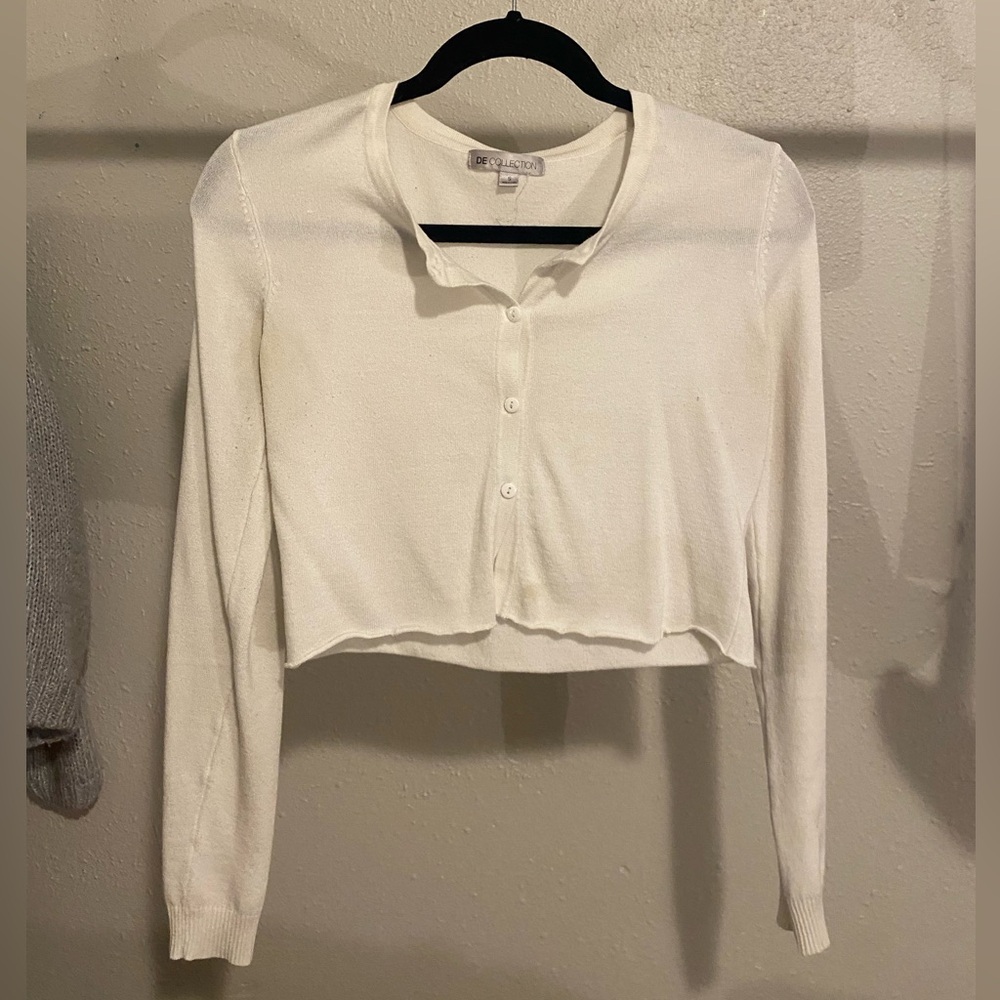 Women's White Cardigan